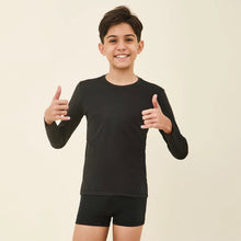 Indlæs billede i galleriet, Image 04: Uv Line T-Shirt Longsleeve Uvpro Kids Black Upf50+