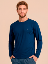 Indlæs billede i galleriet, Gallery: Uv Line T-Shirt Longsleeve Uvpro Masc Cobalt Upf50+