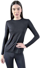 Indlæs billede i galleriet, Product Front: Uv Line T-Shirt Longsleeve Fem Skin Infratherm Preto Upf50+