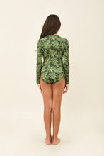Indlæs billede i galleriet, Model Back: Uv Line Une Pièce Fille Girl Macae Folhagem Verde Upf50+