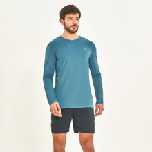 Indlæs billede i galleriet, Model Front: Uv Line T-Shirt Longsleeve Sport Fit Aco
