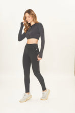 Indlæs billede i galleriet, Image 02: Uv Line Fitness Bas Legging Fit Aspen Black Upf50+