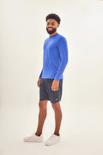 Indlæs billede i galleriet, Image 02: Uv Line T-Shirt Longsleeve Uvpro Brasil Masc Cobalto Upf50+