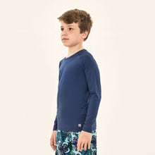 Indlæs billede i galleriet, Image 02: Uv Line T-Shirt Acqua Qr Code Marinho Upf50+