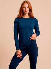 Indlæs billede i galleriet, Gallery: Uv Line T-Shirt Longsleeve Uvpro Fem Cobalt Upf50+