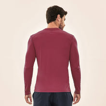 Indlæs billede i galleriet, Model Back: Uv Line T-Shirt Longsleeve Uvpro Masc Vermelho Queimado Upf50+