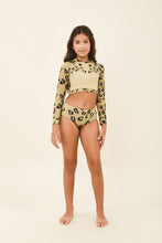 Indlæs billede i galleriet, Model Front: Uv Line Une Pièce Fille Girl Bikini Hot Pant Jaguar Upf50+