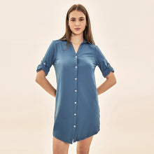 Indlæs billede i galleriet, Image 04: Uv Line Chemise Shirtdress Copenhagen Fem Steel Upf50+