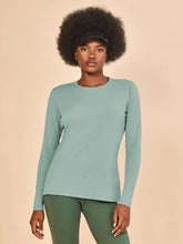 Indlæs billede i galleriet, Gallery: Uv Line T-Shirt Longsleeve Fem New Fit Verde Agua Upf50+