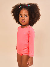 Indlæs billede i galleriet, Image 03: Uv Line Maillot De Bain Bébé Baby Longsleeve Swimsuit Coral Upf50+