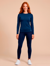 Indlæs billede i galleriet, Model Front: Uv Line T-Shirt Longsleeve Uvpro Fem Cobalt Upf50+