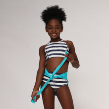 Indlæs billede i galleriet, Image 04: Uv Line Deux Pièces Fille Bikini Set Listras Upf50+