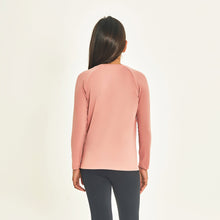 Indlæs billede i galleriet, Model Back: Uv Line T-Shirt Longsleeve Uprpo Inf Rose Upf50+