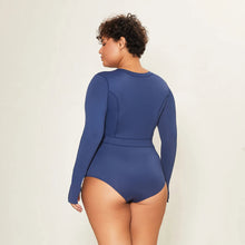 Indlæs billede i galleriet, Image 08: Uv Line Une Pièce Swimsuit Macae Navy Blue Upf50+