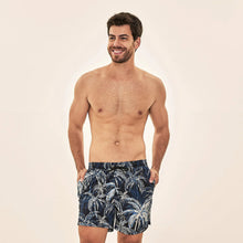 Indlæs billede i galleriet, Model Front: Uv Line Short De Bain Short Acqua Coqueiros Marinho Upf50+