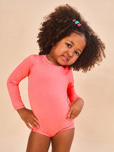 Indlæs billede i galleriet, Model Back: Uv Line Maillot De Bain Bébé Baby Longsleeve Swimsuit Coral Upf50+