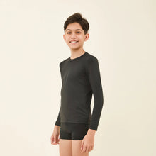 Indlæs billede i galleriet, Image 02: Uv Line T-Shirt Longsleeve Uvpro Kids Black Upf50+