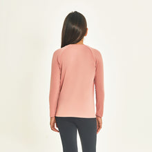 Indlæs billede i galleriet, Model Back: Uv Line T-Shirt Longsleeve Uprpo Inf Rose Upf50+