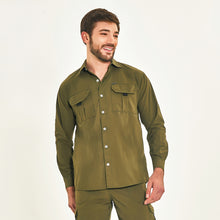 Indlæs billede i galleriet, Model Front: Uv Line Fitness Haut Tenerife Verde Militar Upf50+