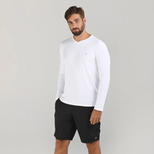 Indlæs billede i galleriet, Model Front: Uv Line Fitness Haut Sport Fit Ml Branco Msc
