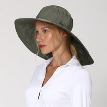 Indlæs billede i galleriet, Image 02: Uv Line Chapeau Souple/Capeline Hat Beverly Hills I18 Fem Green Militar Upf50+
