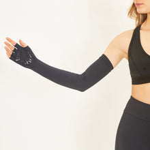 Indlæs billede i galleriet, Image 05: Uv Line Gants Extra Long Gloves Uni Black Upf50+

