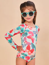 Indlæs billede i galleriet, Image 02: Uv Line Une Pièce Fille Swimsuit Girl Borboletinha Upf50+
