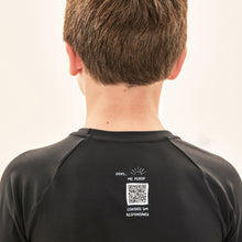 Indlæs billede i galleriet, Image 04: Uv Line T-Shirt Acqua Qr Code Preto Upf50+
