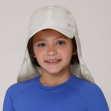 Indlæs billede i galleriet, Model Front: Uv Line Casquette Cap Legionario Teens Sand Upf50+
