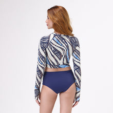 Indlæs billede i galleriet, Model Back: Uv Line Ensemble Bikini Ondas Upf50+
