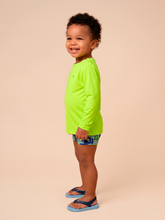 Indlæs billede i galleriet, Image 02: Uv Line T-Shirt Longsleeve Baby Yellow Fluor Upf50+
