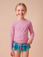 Indlæs billede i galleriet, Gallery: Uv Line T-Shirt Longsleeve Uvpro Kids Rose Upf50+

