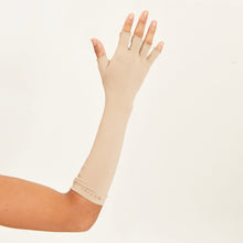 Indlæs billede i galleriet, Image 02: Uv Line Gants Long Gloves Uni Chocolate Upf50+

