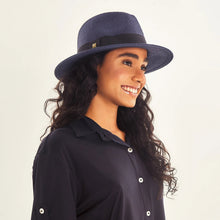 Indlæs billede i galleriet, Image 04: Uv Line Chapeau Panama Hat Shanghai Imp Uni Navy Blue Upf50+
