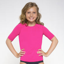 Indlæs billede i galleriet, Gallery: Uv Line T-Shirt Camiseta Kids Uvpro Mc Pink Upf50+
