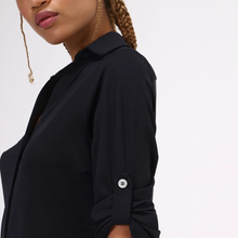 Indlæs billede i galleriet, Image 04: Uv Line Chemise Shirtdress Copenhagen Fem Black Upf50+
