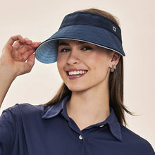 Indlæs billede i galleriet, Gallery: Uv Line Visière Visor Bali Fem Navy Light Blue Upf50+
