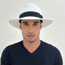 Indlæs billede i galleriet, Image 05: Uv Line Chapeau Panama Chapeu Shanghai Branco/Preto
