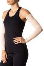 Indlæs billede i galleriet, Model Front: Uv Line Gants Long Sleeve Uni Beige Upf50+
