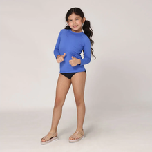 Indlæs billede i galleriet, Image 03: Uv Line T-Shirt Longsleeve Uvpro Kids Bic Blue Upf50+
