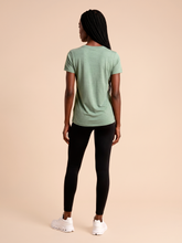 Indlæs billede i galleriet, Model Back: Uv Line T-Shirt T-Shirt Fem New Fit Mix Green Upf50+
