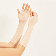 Indlæs billede i galleriet, Image 04: Uv Line Gants Long Gloves Uni Beige Upf50+

