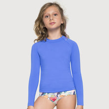 Indlæs billede i galleriet, Gallery: Uv Line T-Shirt Camiseta Kids Uvpro Ml Azul Bic Upf50+
