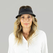 Indlæs billede i galleriet, Model Front: Uv Line Visière Visor Granada Eva Fem Matte Black Upf50+
