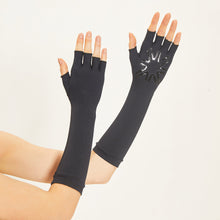 Indlæs billede i galleriet, Image 05: Uv Line Gants Long Gloves Uni Black Upf50+
