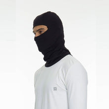 Indlæs billede i galleriet, Model Front: Uv Line Chapeau Legionnaire Skin Mask Balaclava Uni Black Upf50+
