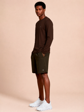 Indlæs billede i galleriet, Image 03: Uv Line T-Shirt Longsleeve New Fit Textura Masc Brown Upf50+
