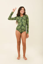 Indlæs billede i galleriet, Image 04: Uv Line Une Pièce Fille Girl Macae Folhagem Verde Upf50+
