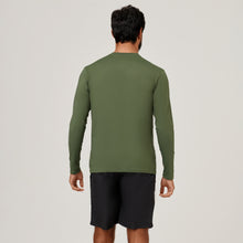 Indlæs billede i galleriet, Model Back: Uv Line T-Shirt Longsleeve Uvpro Verde Militar Upf50+
