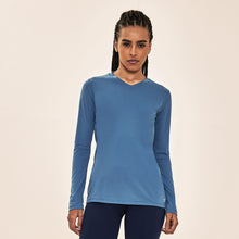 Indlæs billede i galleriet, Model Front: Uv Line T-Shirt Longsleeve Sport Fit Aco Upf50+
